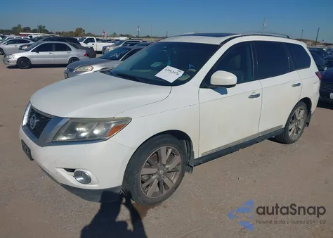 2014 Nissan Pathfinder Platinum from USA, damaged, VIN 5N1AR2MN8EC726346
